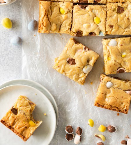 Cadbury Mini Egg Easter Blondies