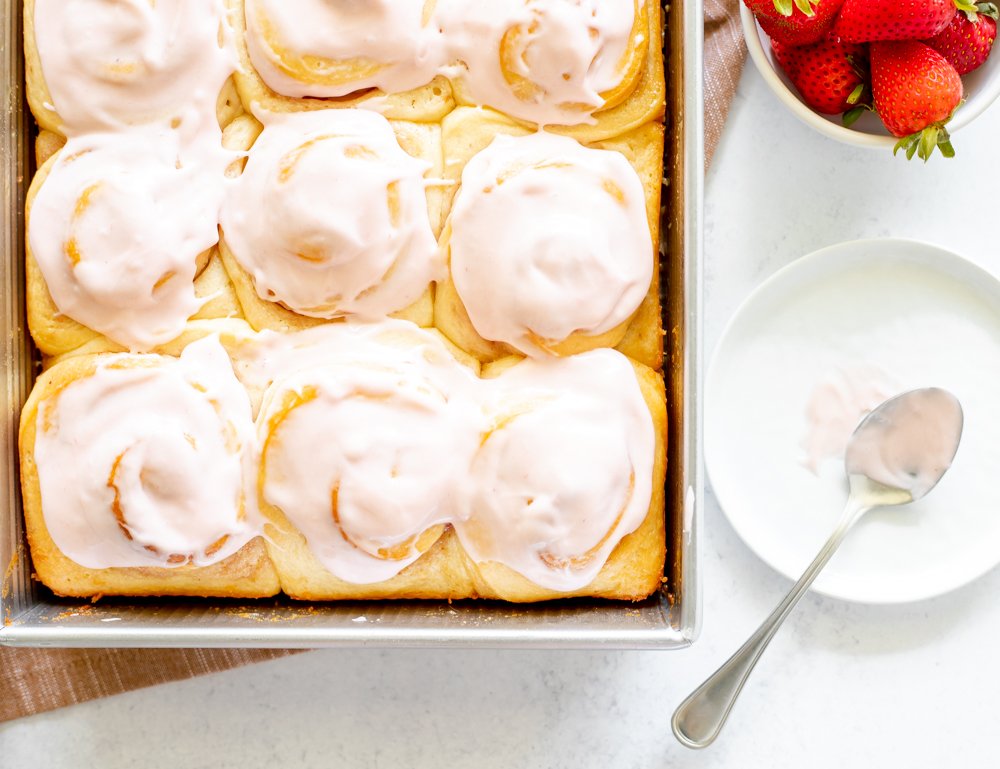 Strawberry Sweet Rolls