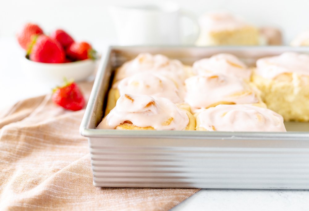 Strawberry Sweet Rolls by The Nostalgic Crumb