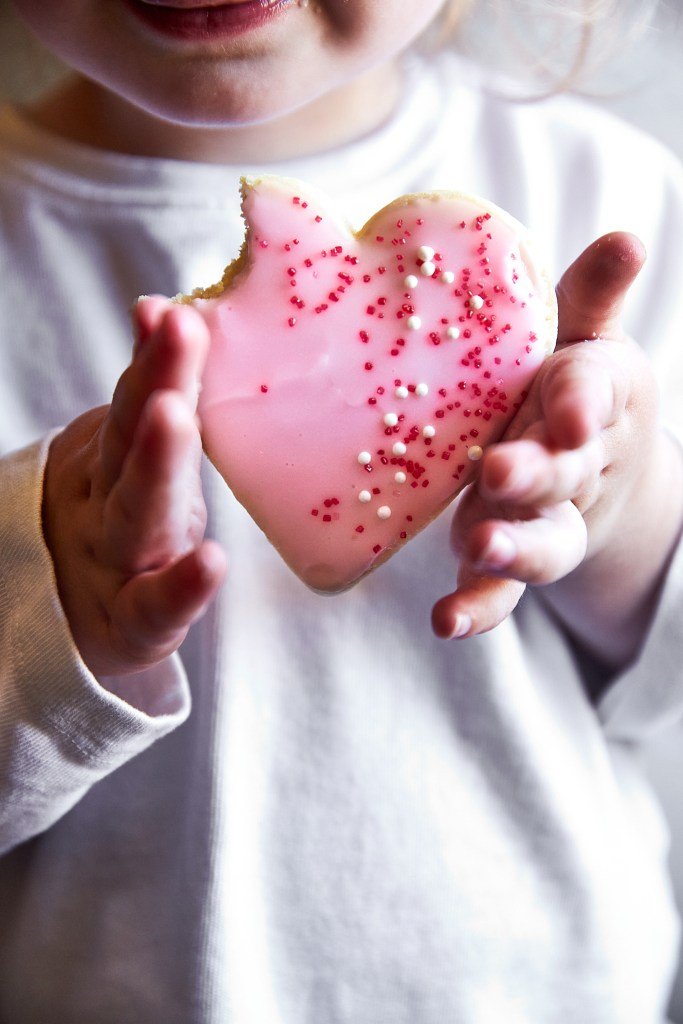 Iced Valentine's Day Sugar Cookies by The Nostalgic Crumb