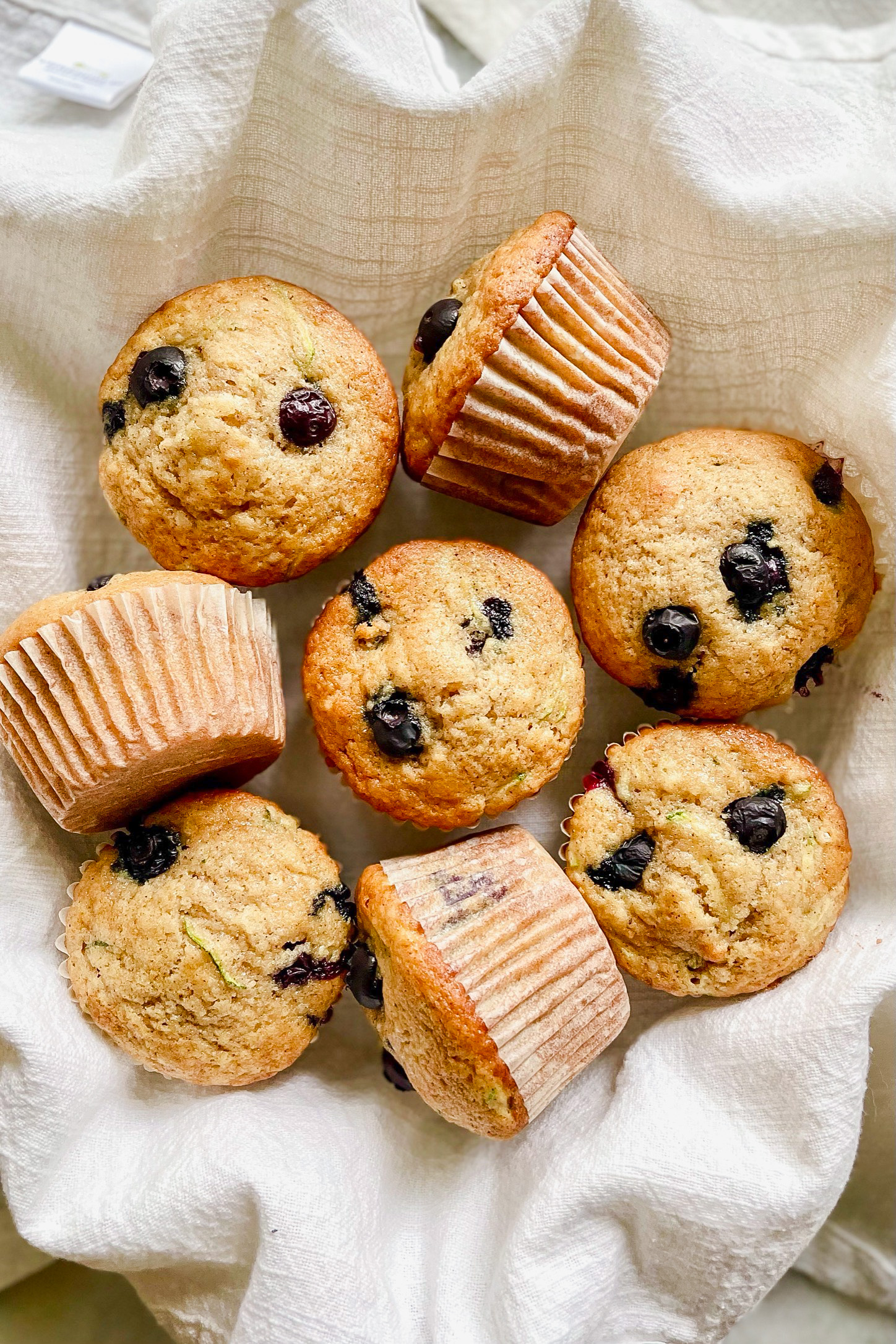 Zucchini Blueberry Muffins - The Nostalgic Crumb